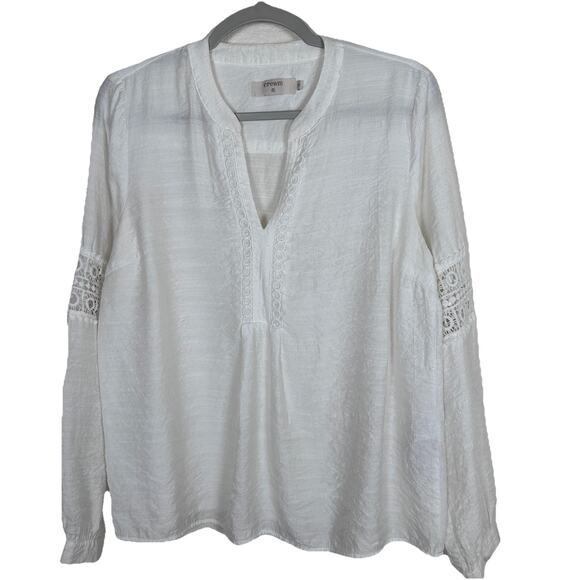 Cream Womens Sz 34 Avie tunic/blouse lace boho viscose blend romantic cowgirl - Picture 1 of 8